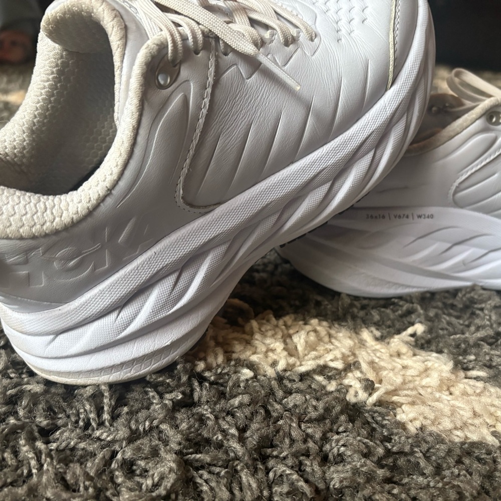 Hoka SR White Athletic Shoes with Superior Comfort